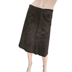 New Frontier Black Leather Skirt Size 4